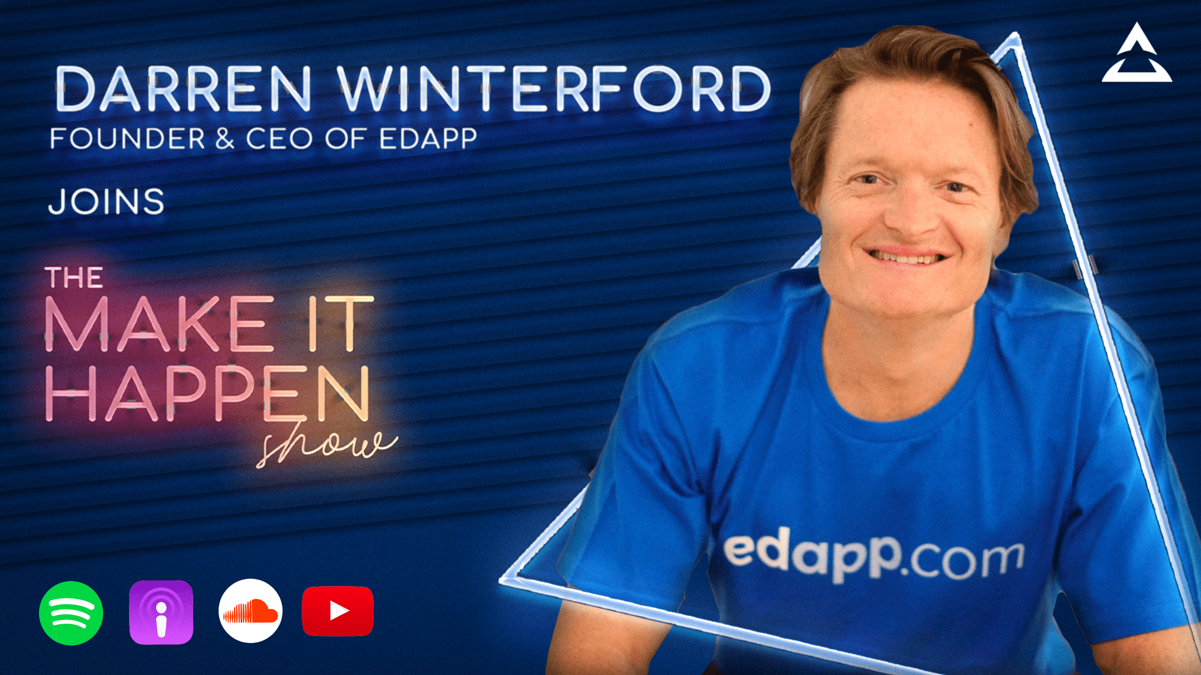 7. Darren Winterford promotional image for The Make It Happen Show