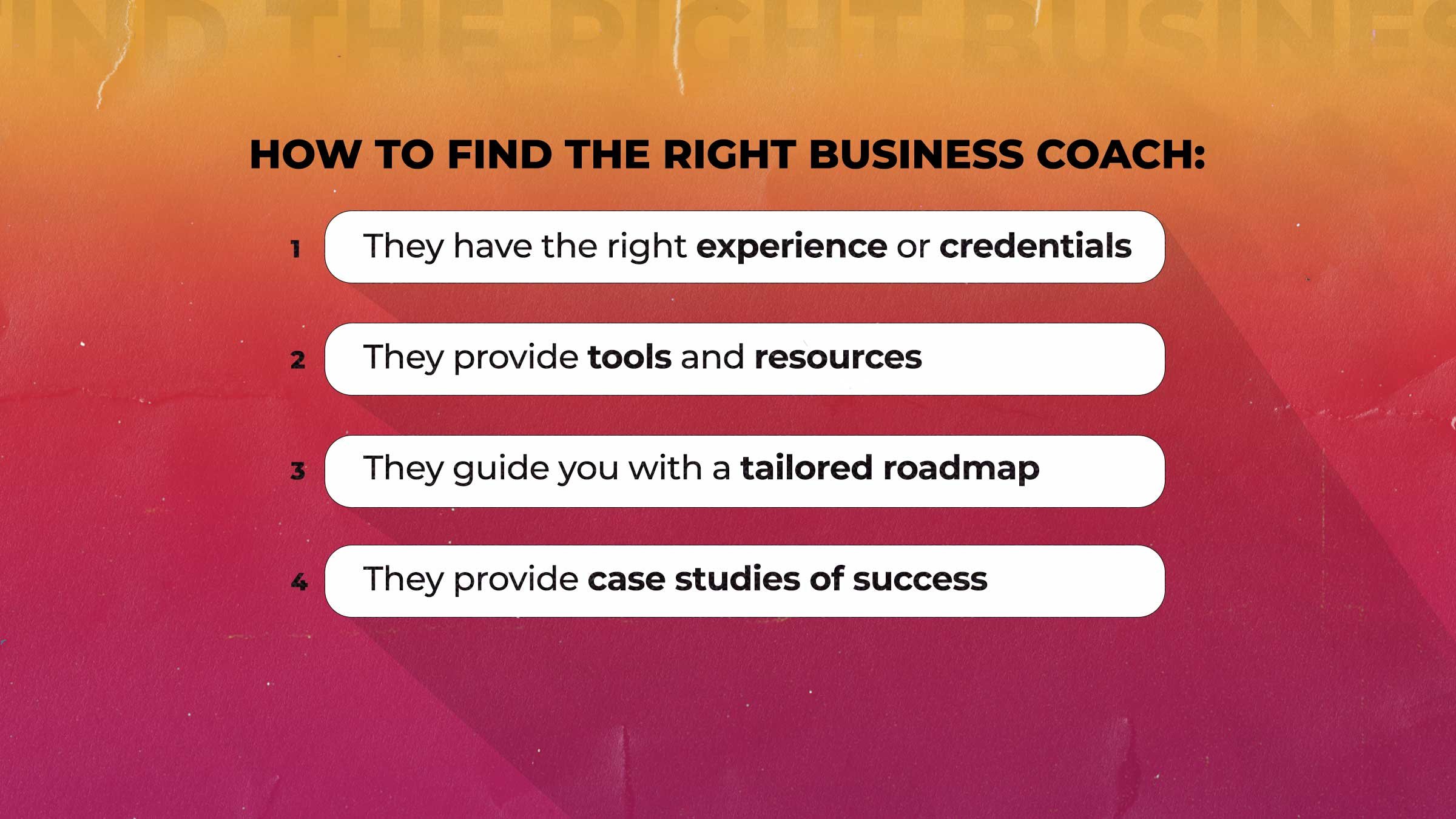 How to find the right business coach: An introduction | The Entourage