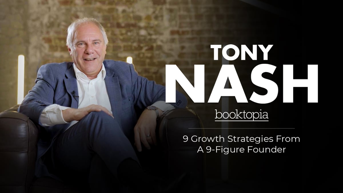 Tony Nash Booktopia sitting in a studio short course