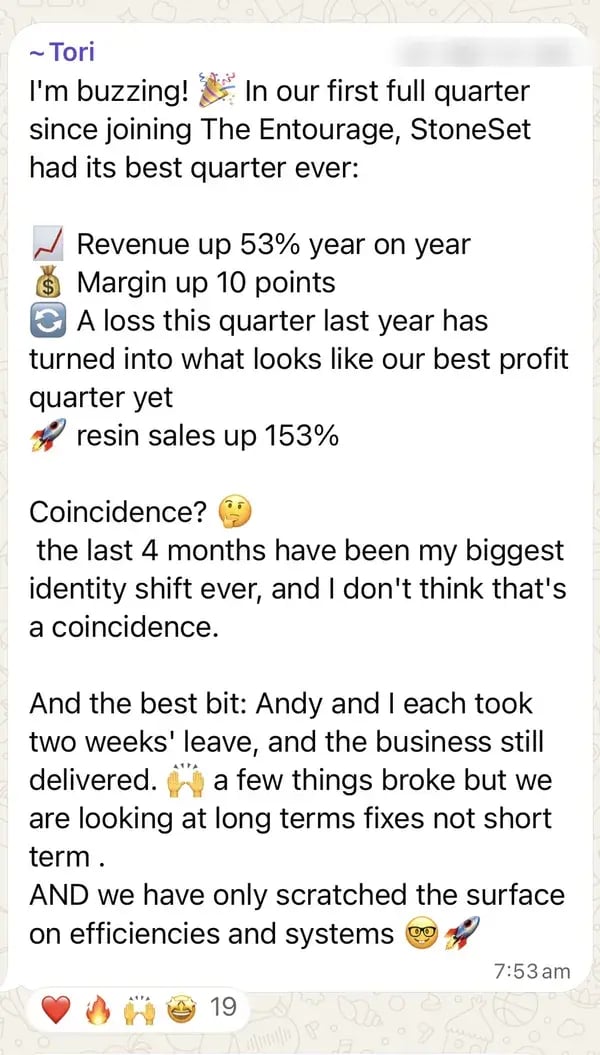 Best quarter ever: revenue up 53%, margin up 10 points and sales up 153%