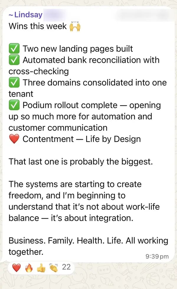 New landing pages, automated bank reconciliation and more time for family and health