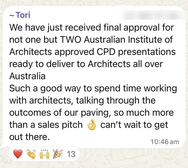 Two CPD presentations approved by the Australian Institute of Architects