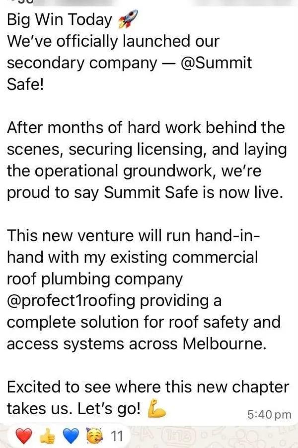 Member officially launches a second company